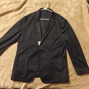 Uniqlo Navy Men's Casual Blazer-like Jacket
